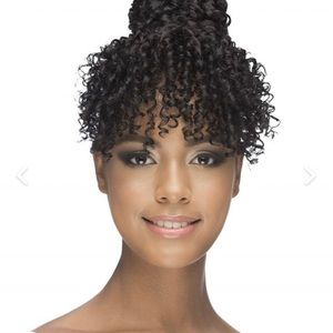 DAHLIA BANG-n-BUN HEAT SAFE SYNTHETIC HAIRPIECE